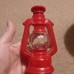 Avon Red Lantern Shaped Bottle